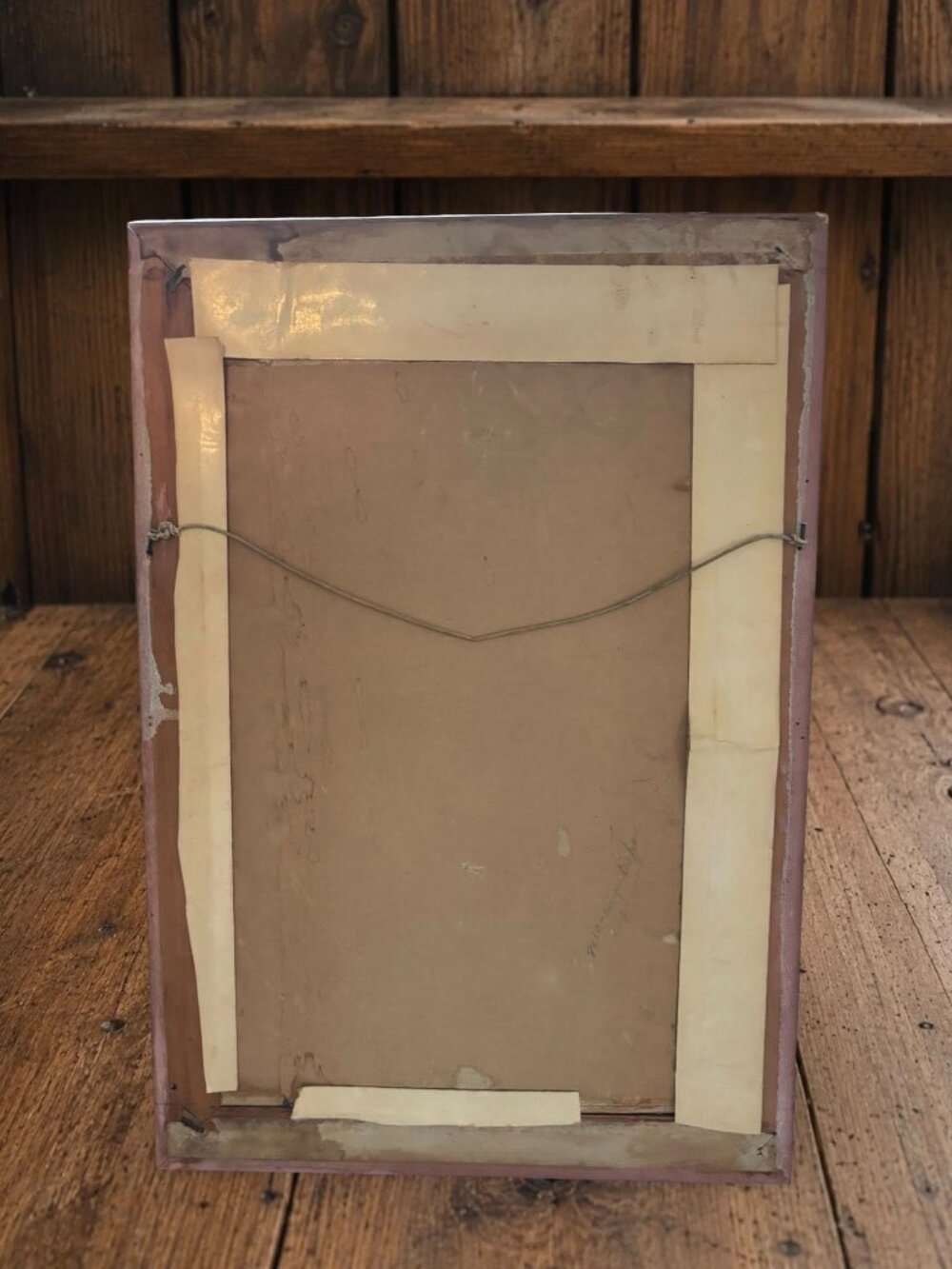 1941 Framed Jesus Portrait Print by Kriebel & Bates | Vintage Christian Wall Art - Picture 4 of 7